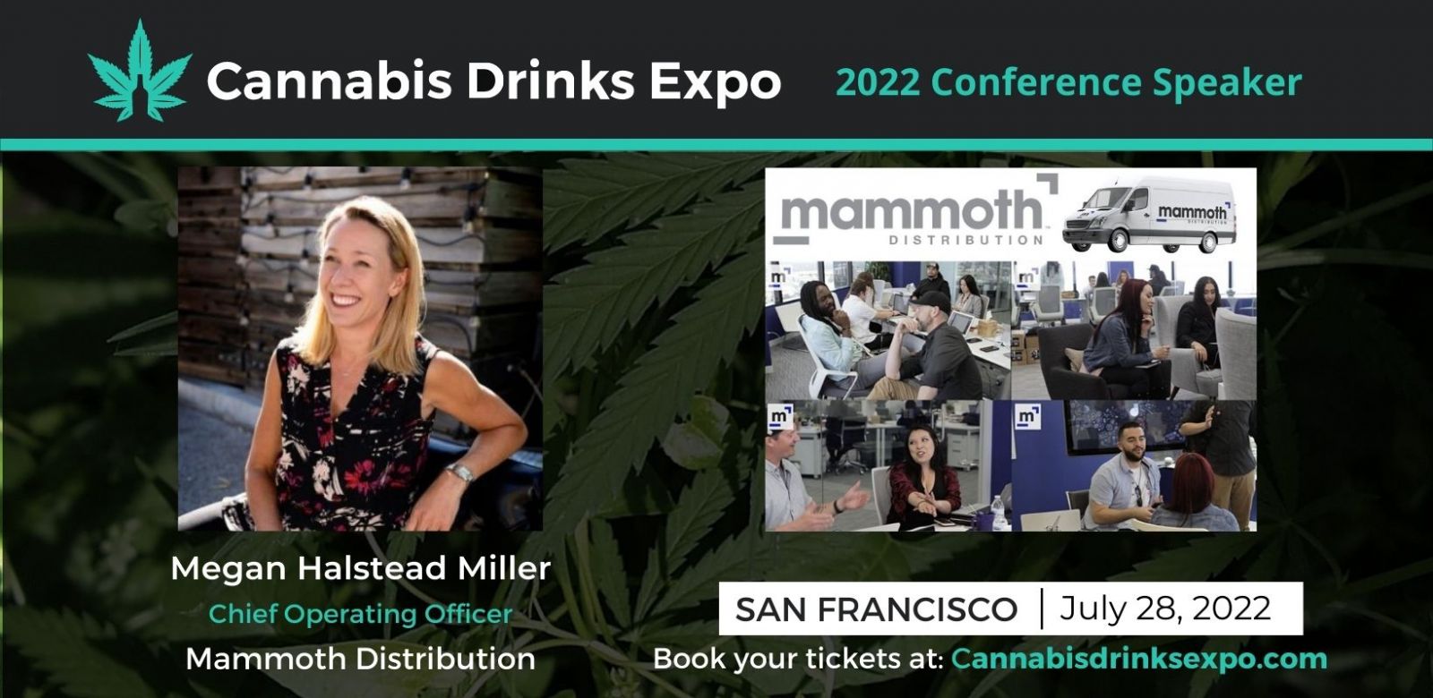 Photo for: Megan Halstead Miller is scheduled to speak at the 2022 Cannabis Drinks Expo.