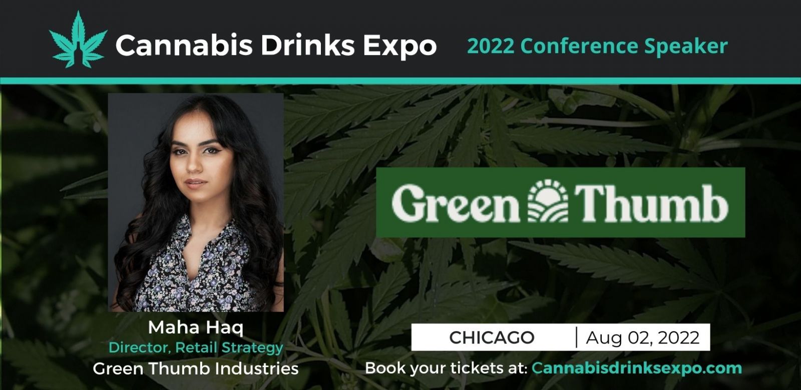 Photo for: Maha Haq, Director, Retail Strategy at Green Thumb Industries To Speak at 2022 CDE, Chicago.